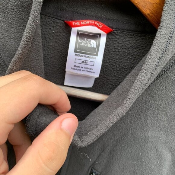 The North Face Sweater Jacket Full Zip Medium Gray - Picture 4 of 6